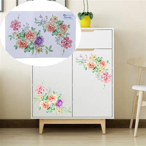 Buy Colorful Flowers Wall Stickers Peony Fridge Stickers Wardrobe