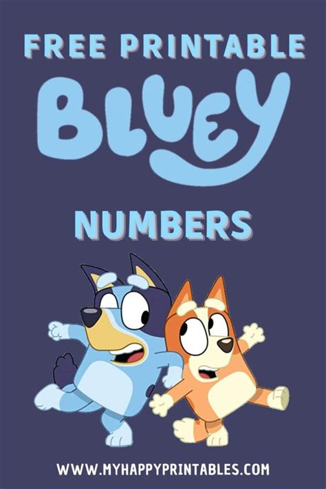 Free Printable Bluey Numbers My Happy Printables