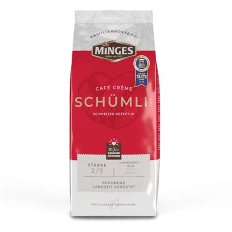 Minges Cafe Creme Schümli 2 Kaffee Experten