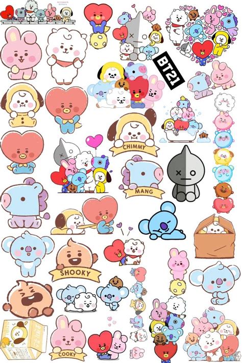 Pin By Angela Davis On Bts Diy Stickers Journal Stickers Bts Chibi