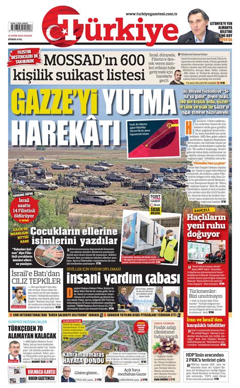 T Rkiye Gazetesi T Rkiye Man Et Oku Haberler Ekim