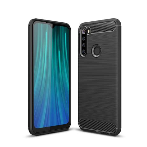 Capa Silicone Imitar Fibra Carbono Xiaomi Redmi Note 8 8t Várias