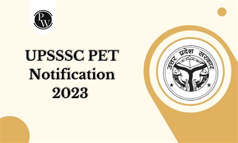 Upsssc Pet Notification Check Pdf Exam Dates Admit Card