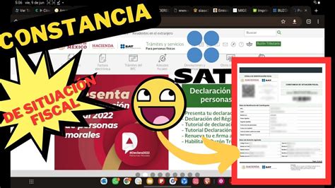 Cómo descargar CONSTANCIA DE SITUACIÓN FISCAL del SAT YouTube