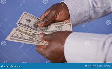 Hands Of An Black African American Counting Loan Money Mortgage And