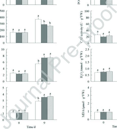 The Antioxidant Activity H2O2 Content And MDA Content In The Leaves