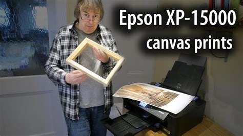 Canvas Printing On The Epson XP 15000 Printer Using A3 Sheet Canvas