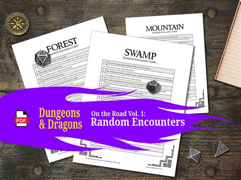 Dnd 5E Random Encounter Tables DM Tools RPG Dnd Etsy UK