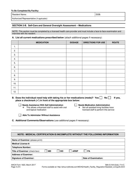 Ahca Form 1823 Fill Out Sign Online And Download Printable Pdf