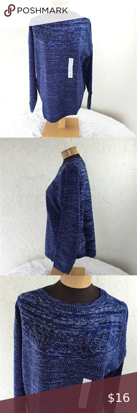 Croft Barrow XXL Cable Knit Yoke Boatneck Sweate Boatneck Sweater