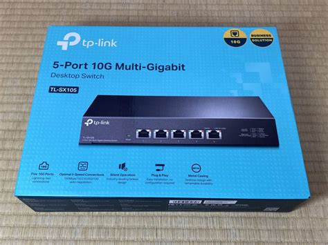 【目立った傷や汚れなし】tp Link 5ポート 全ポート10g対応 10g マルチギガビット アンマネージ プラグ＆プレイ スイッチングハブ