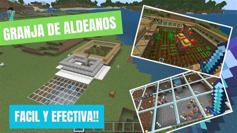 Granja De Aldeanos Minecraft Bedrock Youtube