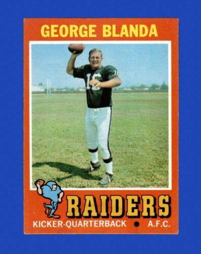 Topps Set Break George Blanda Ex Exmint Gmcards Ebay