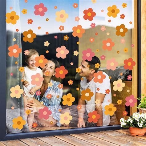 Whaline Hojas De Calcoman As Bohemias Para Ventana Dise O De Flores