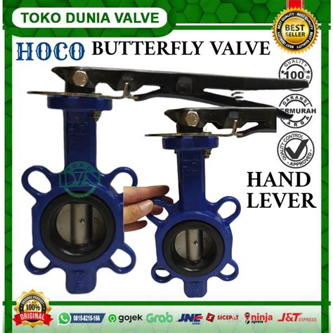 Jual Hoco Hq 3 Dn80 Disc Ss304 Pn16 Wafer Butterfly Valve Lever Shopee Indonesia