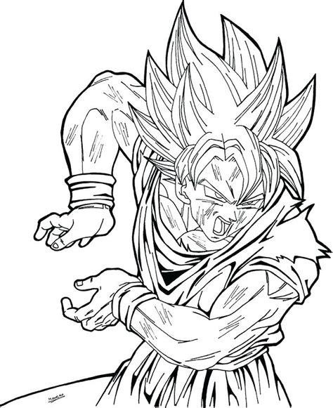 Kid Goku Coloring Pages at GetColorings.com | Free printable colorings ...