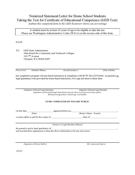 30 Free Notarized Letter Templates Notary Letters Templatearchive