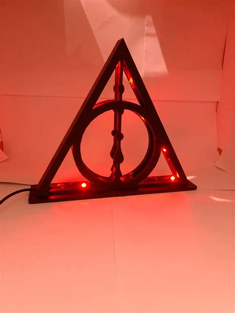 Harry Potter Deathly Hallows Led Lamp By Aleandrus Makerworld