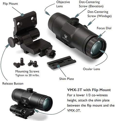 Vortex Vmx 3t Magnifier With Flip Mount City Guns