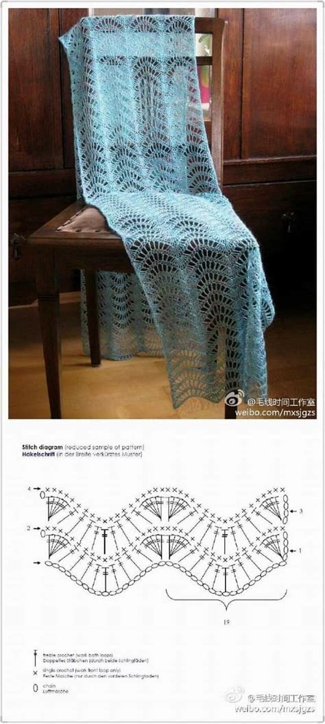 Pin By Dula On Szale Crochet Techniques Crochet Shawl Diagram