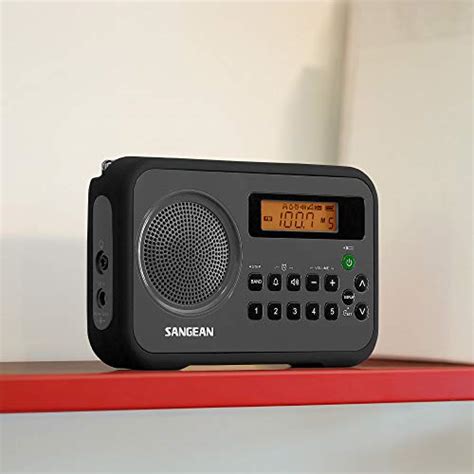 Sangean Pr D Bk Am Fm Portable Digital Radio With Protective Bumper