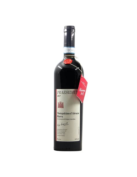 Montepulciano D Abruzzo Riserva Praesidium Grandi Bottiglie