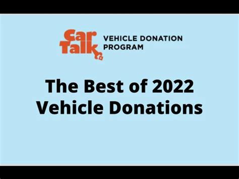 A Look Back At 2022 Car Talk Vehicle Donation Program Car Talk