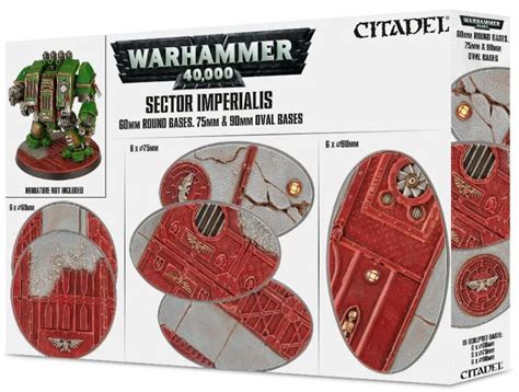 Warhammer 40k Sector Imperialis 60mm Round Bases With 75mm And 90mm