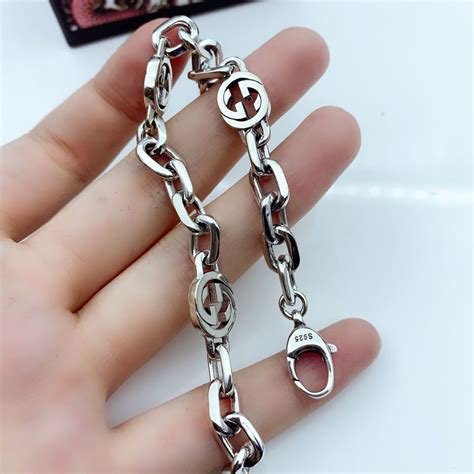 925 Sterling Silver Bracelets Cuban Link Chain Fit Pandora Charm Bead