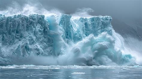 El hielo del glaciar Monacobreen39 se desploma en las aguas del Ártico