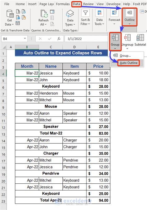 How To Collapse Rows In Excel Pivot Table Printable Online