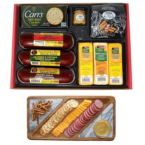 Wisconsin Cheese Company Ultimate T Basket Features Smoked Summer Sausages