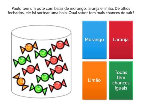Atividade Probabilidade 6 Ano