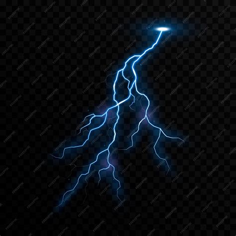 Premium Vector Lightning Thunder Storm Electric Vector Bolt Png