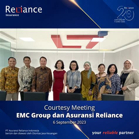 Courtesy Meeting Emc Group Dan Asuransi Reliance Indonesia