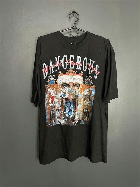 Vintage 1992 Michael Jackson Dangerous Tour T Shirt Etsy