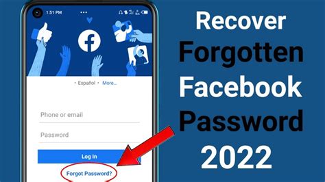 How To Recover Forgotten Facebook Password Recover Forgot Facebook