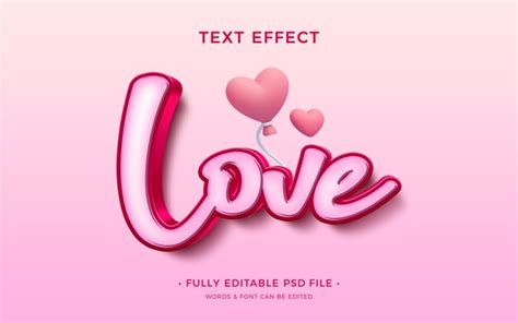 Premium PSD Valentines Day Text Effect