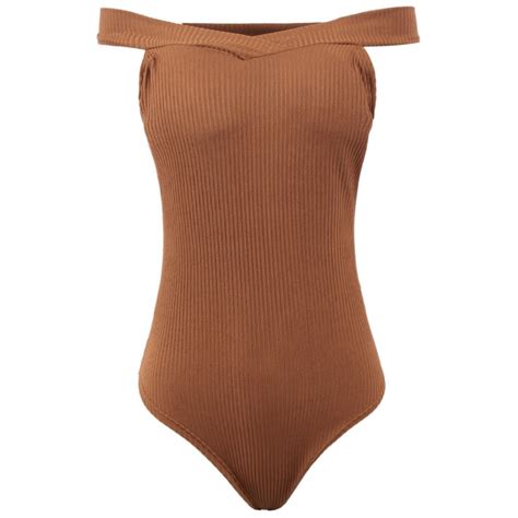 Body Feminino Canelado Decote Ombro A Ombro Tamanho Nico Compre