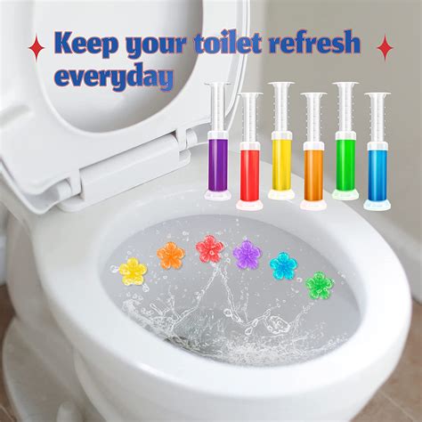 1pc Toilet Gel Stamp Flower Fragrance Bathroom Deodorizer Bowl Cleaner