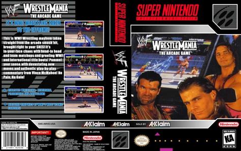 WWF Wrestlemania The Arcade Game Super Nintendo VideoGameX