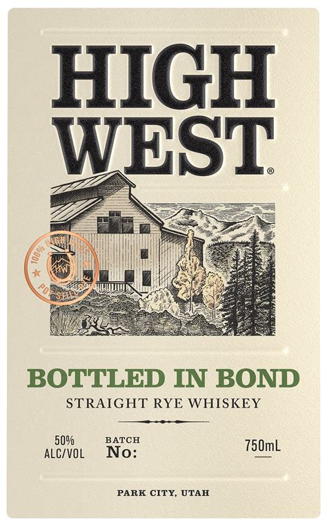 WHAT’S NEW! High West Bottled-In-Bond Rye Whiskey – Barleycorn Drinks