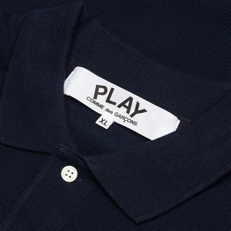 Comme des Garcons PLAY Polo Shirt - Navy – Feature