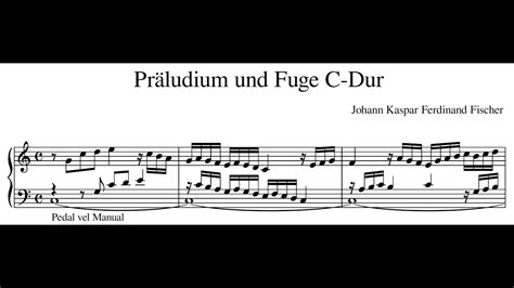 Johann Kaspar Ferdinand Fischer Präludium und Fuge C Dur YouTube