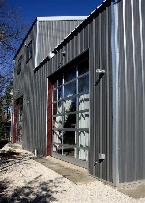 Gray Residential Workshop Steel Building 30x48 Located In Austintx