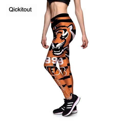 Qickitout Leggings 2016 New Womens New Leggings Fitness Letters Tiger Skull Rose High Waist