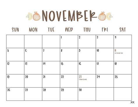 November Calendar 2023 - Get Calendar 2023 Update