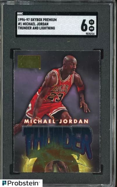 1996 97 SKYBOX PREMIUM Thunder And Lightning 1 Michael Jordan Bulls