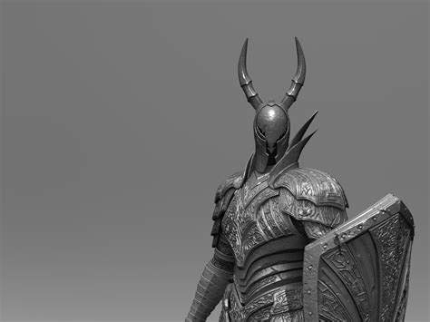 Hansel Febrianto Dark Souls 3 Black Knight Fan Art Wip