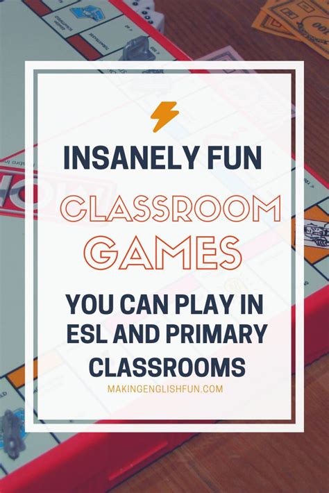 Great Classroom games for ESL Students | Classroom games, Fun classroom ...